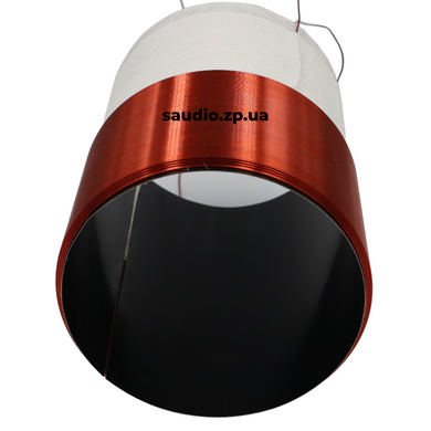 Voice coil 65.5mm (45.0mm, 4+4Ω, 4layers), 4+4, Черный алюминий, 4-х слойная, Round, 2,5", Copper, Car subwoofers, Стандартный провод
