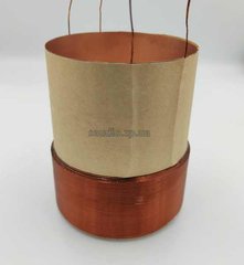 Voice coil 76.8mm (35.0mm, 1+1Ω, 4layers), Alluminio, 3", Car subwoofers